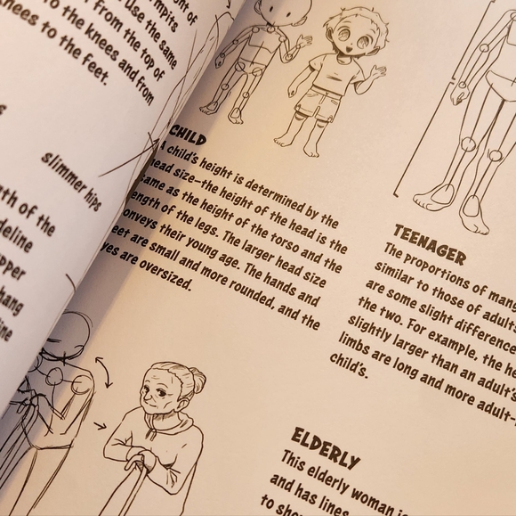 Manga Art 2 Piece Set Drawing Book with Anime Doll - Picture 2 of 7